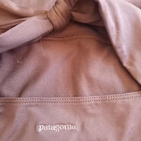 Patagonia Halter Comfy Tie Back Casual Athleisure Lightweight Black Midi Dress M - Picture 8 of 11